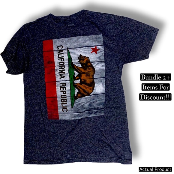 Republic of California T Shirt Size Mens Medium Bowery Supply Co. - Picture 1 of 4